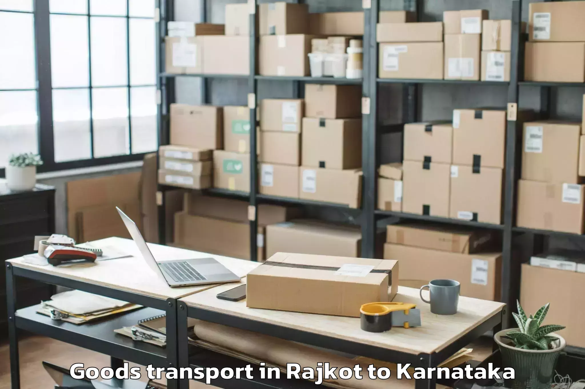 Professional Rajkot to Haliyal Goods Transport